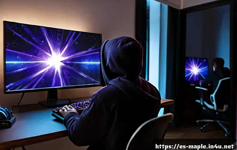 메이플스토리 나이트로드 딜사이클 - Photorealistic Spanish gaming streamer desk scene, focused young adult player wearing a dark hoodie,...